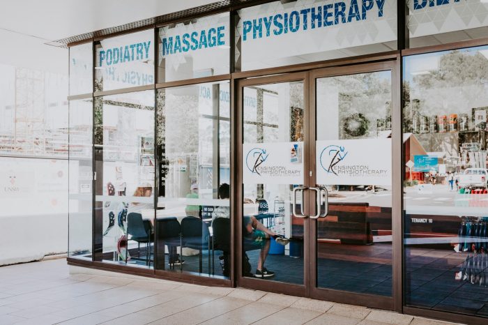 Kensington Physiotherapy & Sports Injury Clinic shopfront