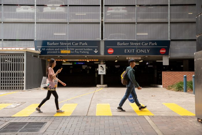 Car parks at UNSW Kensington campus