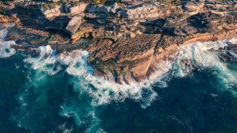 Aerial view of Tamarama Beach, Tamarama