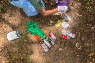 Waste audit in Fiji led by PRF and supported by CSDR.