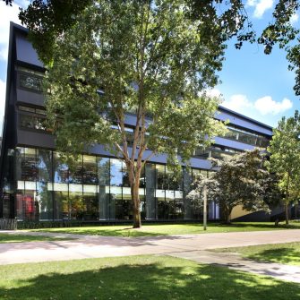 Exterior shot of the Law and Justice Building, Kensington, UNSW.