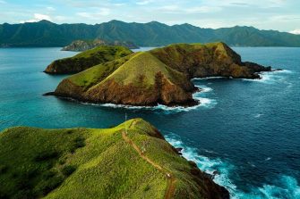 Lanscape shot of Island mountains