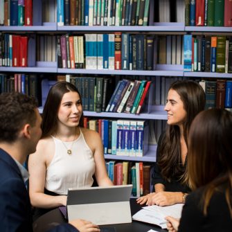 Students studying at UNSW Law Library