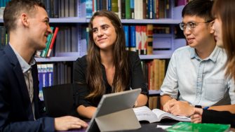 Students studying at UNSW Law Library