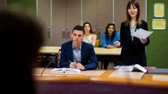 Postgraduate students studying to be a Juris Doctor