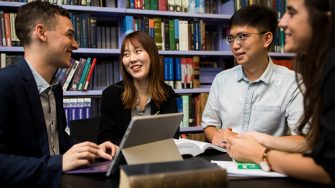 Postgraduate students studying to be a Juris Doctor