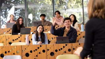 Law & Justice students outside on UNSW main campus