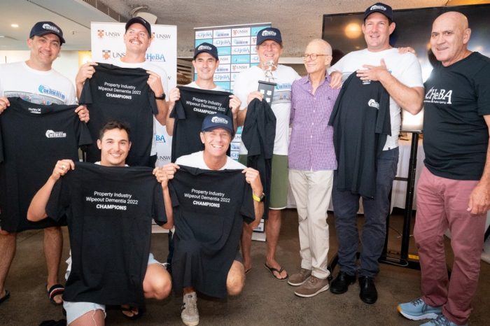 On 25 March the 11th Wipeout Dementia® surf contest ran Sydney’s iconic Bondi Beach. 64 senior executives across the property surfed it off, while raising money for critical dementia research at CHeBA and awareness about the modifiable risk factors of Alzheimer’s disease and other dementias.