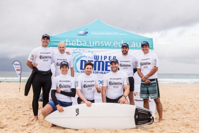 On 25 March the 11th Wipeout Dementia® surf contest ran Sydney’s iconic Bondi Beach. 64 senior executives across the property surfed it off, while raising money for critical dementia research at CHeBA and awareness about the modifiable risk factors of Alzheimer’s disease and other dementias.