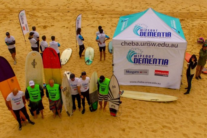 Not only was there some sensational surfing on display from the Wipeout Dementia® crew in the 28 May 2016 event but they exceeded the fundraising goal, raising an incredible total of $81,000. All funds raised go directly to the research under The Dementia Momentum® initiative at the Centre for Healthy Brain Ageing (CHeBA), UNSW. Enormous thanks to everyone involved but especially to our Ambassadors Richard Grellman and Wayne "Rabbit" Bartholomew, sponsors and volunteers and of course all awesome surfers!