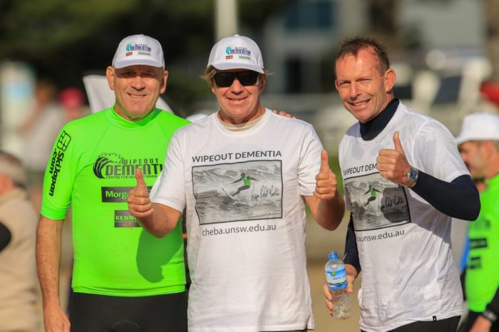 The Wipeout Dementia® crew raised over $96,000 in the 27 May 2017 event, significantly exceeding the fundraising goal! All funds raised go directly to the research under The Dementia Momentum® initiative at the Centre for Healthy Brain Ageing (CHeBA), UNSW. Thanks to everyone involved - our Ambassadors Richard Grellman AM and 1978 World Surfing Champion Wayne "Rabbit" Bartholomew AM, surfers, sponsors and volunteers - for helping make the event such an extraordinary success. Congratulations to Cunningham's Cruisers for taking the title on the day! The May 2017 campaign was supported by major sponsors Morgans and Kennards Hire, secondary sponsors Cunninghams and SkiJapan.com, apparel sponsor Hurley, and in-kind support from Queenscliff Surf Life Saving Club.