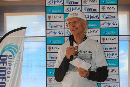 The Wipeout Dementia® crew raised over $96,000 in the 27 May 2017 event, significantly exceeding the fundraising goal! All funds raised go directly to the research under The Dementia Momentum® initiative at the Centre for Healthy Brain Ageing (CHeBA), UNSW. Thanks to everyone involved - our Ambassadors Richard Grellman AM and 1978 World Surfing Champion Wayne "Rabbit" Bartholomew AM, surfers, sponsors and volunteers - for helping make the event such an extraordinary success. Congratulations to Cunningham's Cruisers for taking the title on the day! The May 2017 campaign was supported by major sponsors Morgans and Kennards Hire, secondary sponsors Cunninghams and SkiJapan.com, apparel sponsor Hurley, and in-kind support from Queenscliff Surf Life Saving Club.