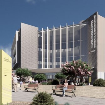 Artists impression of UNSW's Biomedical Sciences Centre, Wagga Wagga