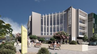 Artists impression of UNSW's Biomedical Sciences Centre, Wagga Wagga