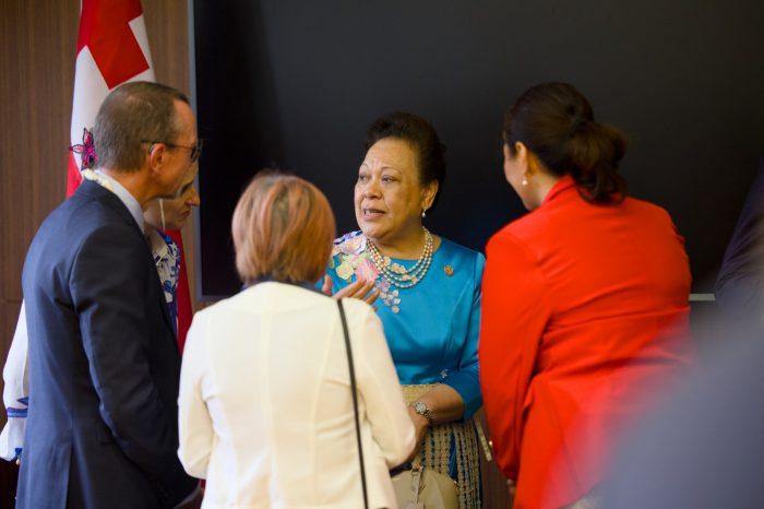 Her Majesty Queen Nanasipauʻu of Tonga at UNSW Sydney.