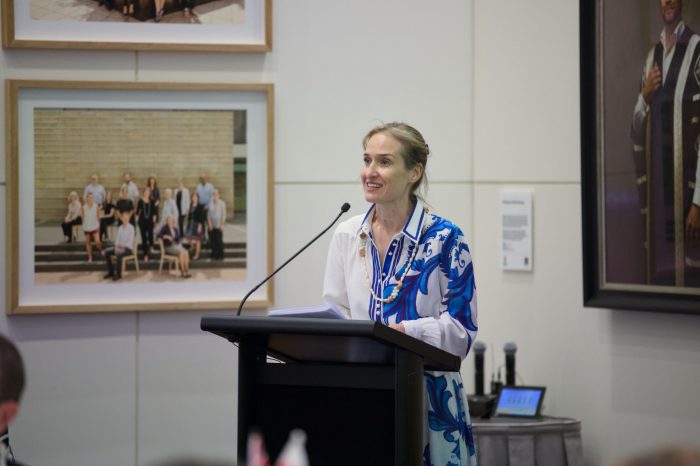 Senior Program Manager at the Kirby Institute, Vanessa Price, speaking at UNSW Sydney.