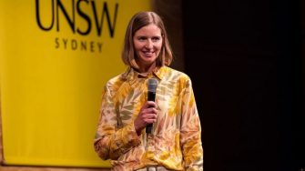 Sara presenting NDARC Symposium