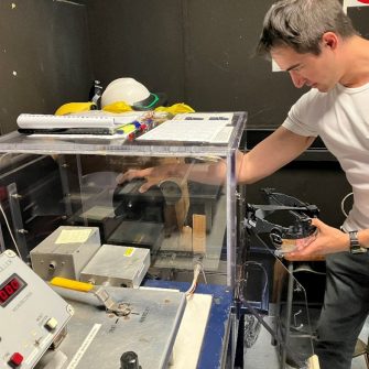 a picture of Ash at work