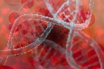 Digital illustration of DNA