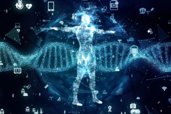 Genetic engineering concept. DNA. Gene therapy. Medical technology.