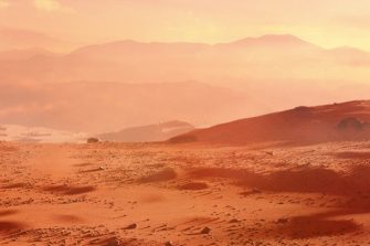 Red desert landscape