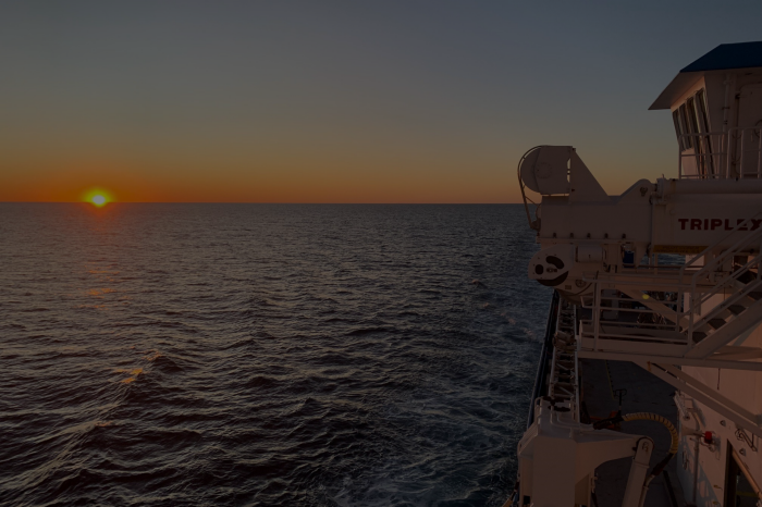 Sunrise with overlay