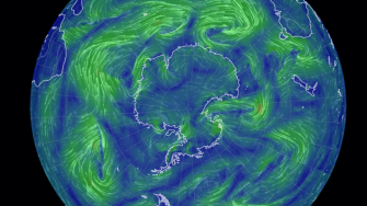 Diagram of Earth showing currents