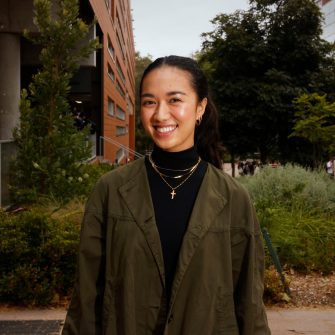 A headshot of a student looking at the camera and smiling.