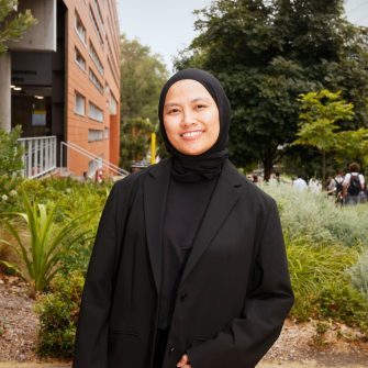 A headshot of a student looking at the camera and smiling.