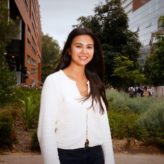 A headshot of a student looking at the camera and smiling.