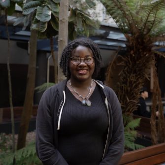 A headshot of a student looking at the camera and smiling.