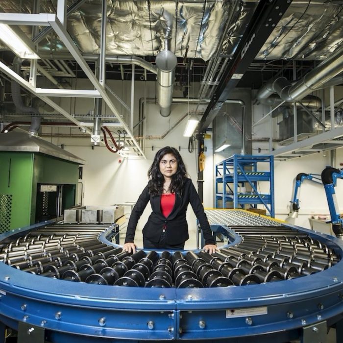 Veena Sahajwalla in a micro factory