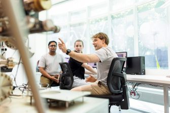 Students learning in the Science facilities at the UNSW Kensington campus