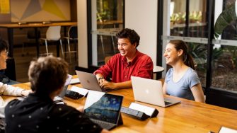 Students learning in the Science facilities at the UNSW Kensington campus