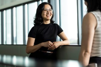 RNA institute researcher smiling