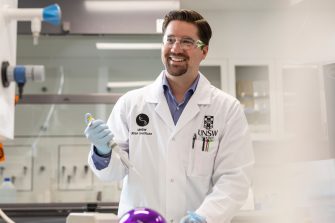 Male researcher at RNA Institute