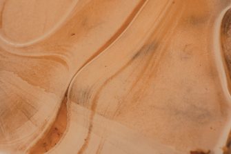 White and orange plate