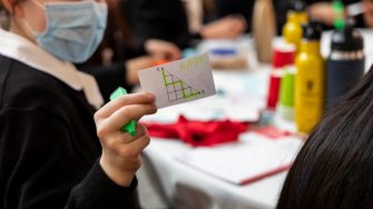 Girls Do the Maths 2022 - close up of student