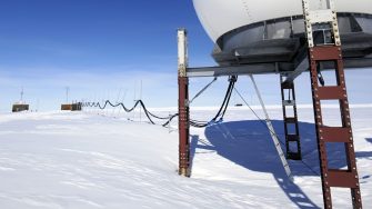 Telecommunication unit of Antarctic research station
