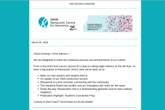 March 2026 Newsletter Screenshot