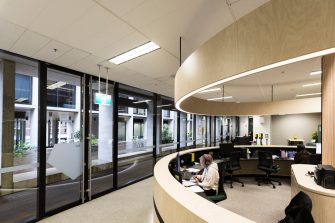 Student Services counter and office space
