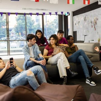 Students at UNSW on-campus accommodation