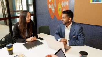 a group of Co-op students in the UNSW campus