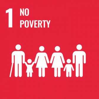 UN Sustainable Development Goals icon 1: No Poverty