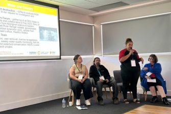 L-R: Peta MacGillivray, Rick Townsend, Zoe Sands and Wendy Spencer.