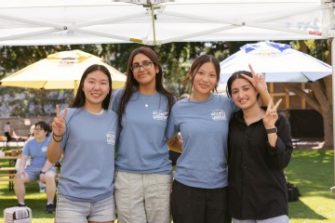 Photo of diverse college students