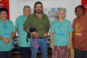 The Dharriwaa Elders Group Elders Council: Sandra Suey Thorne, Elizabeth Williams, Rick Townsend, Margaret Pallister and Norma Kennedy