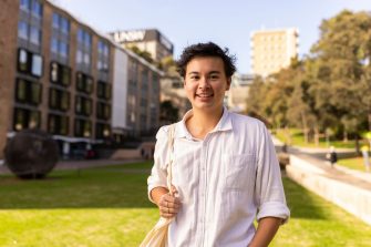 UNSW student at Kensington campus