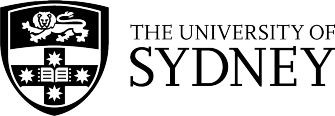 The University of Sydney logo in black