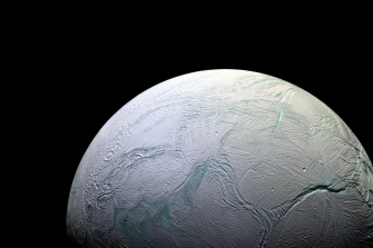 Enceladus, the sixth largest moon of planet Saturn